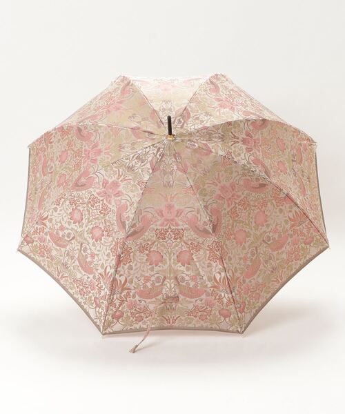 V&A ♡日本製　長傘　雨傘　いちご泥棒　ピンク FUNALIVE 傘 V＆A 日本製 晴雨兼用長傘 いちご泥棒柄 メンズ