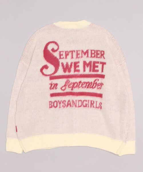 カーディガン 「SEPTEMBER(セプテンバー)」Knit Cardigan レディース メンズ SEPTEMBER カーディガン /SEPTEMBER(セプテンバー)/Knit