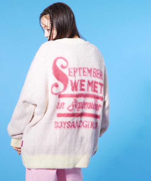 カーディガン 「8」「SEPTEMBER(セプテンバー)」Knit Cardigan レディース メンズ SEPTEMBER カーディガン 「8」「SEPTEMBER(セプテンバー)」Knit