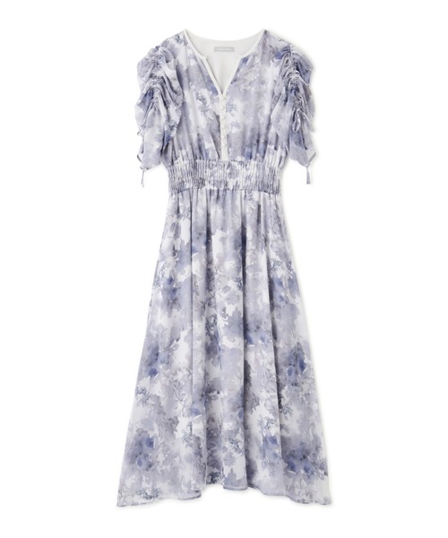 ワンピース ◇シマーフラワープリントワンピース JILL by