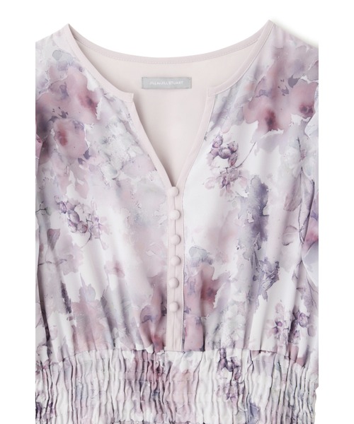 ワンピース ◇シマーフラワープリントワンピース JILL by