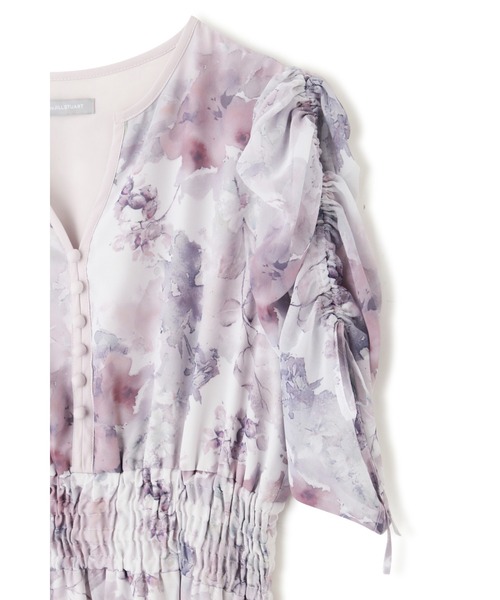 ワンピース ◇シマーフラワープリントワンピース JILL by