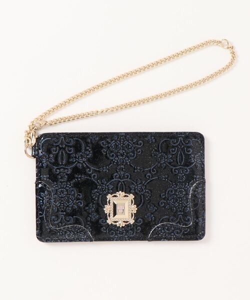 ANNA SUI 装飾付きパスケース 新品】アナスイ パスケース ANNA SUI 定期入れ バタフライ 蝶