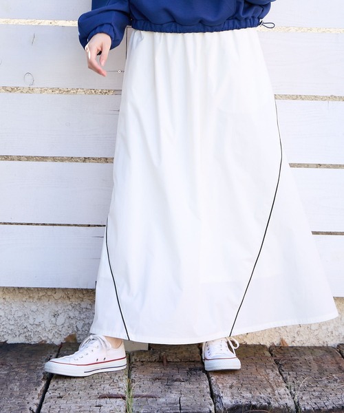 ベイフロー　ロングスカート BAYFLOW スカート トラックラインスカート : ZOZOTOWN Yahoo!店