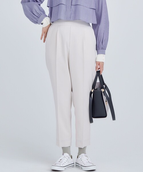 組曲 パンツ オシャクロス テーパードパンツ レディース
