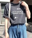 tシャツ 半袖 「4サイズ展開」宇宙プリント半...の詳細画像1