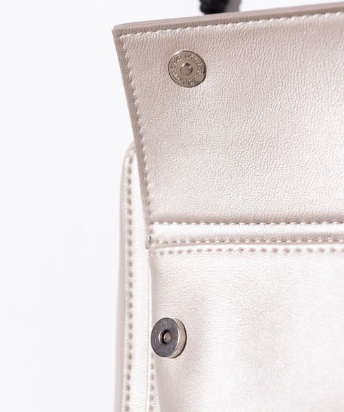 glamb レザーバッグ　ウストバッグ glamb ウエストポーチ Synth Leather Sacoche Bag / シンセ