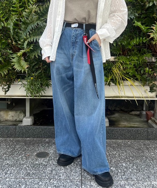DOUBLE NAME ジーンズ デニム デニムパンツ デニムバギーパンツ