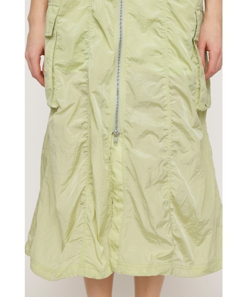 SLY ワンピース FRONT ZIP GATHER CAMI OP フロント ジップ