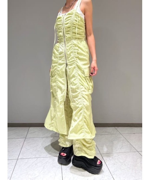 SLY FRONT ZIP GATHER CAMI ワンピース SLY | FRONT ZIP GATHER CAMI ワンピース (ワンピース(ロング