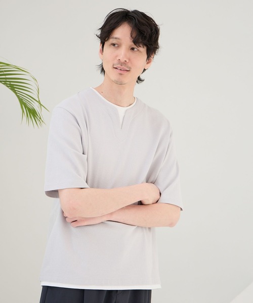 新品未使用　ビアズリー　レイヤードシャツ BEARDSLEY（ビアズリー）の「レイヤードシャツ（シャツ/ブラウス