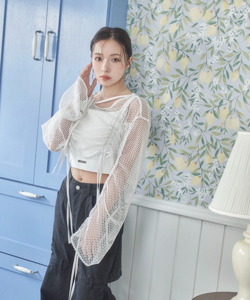 multi way mesh tops/マルチウェイメッシュトップス レディース CIAOPANIC（チャオパニック）の「マルチWAYメッシュカットアウト