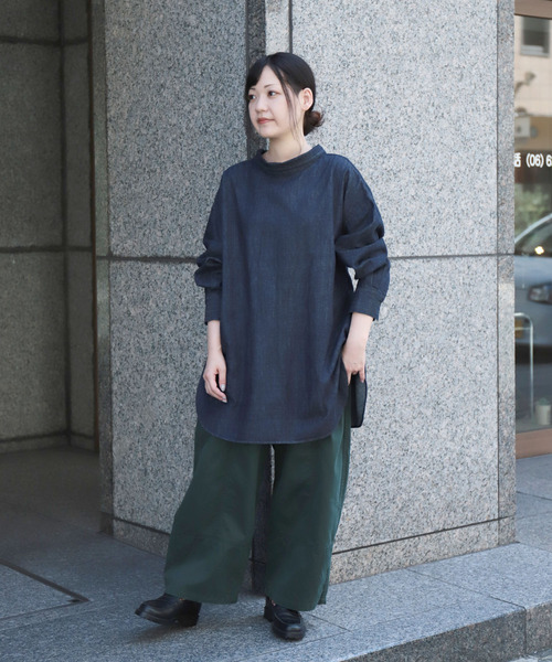 ブラウス シャツ 「Brocante / ブロカント」 ライトオンスデニム クローシャツ レディース Brocante ブラウス シャツ 「Brocante / ブロカント」 ライト