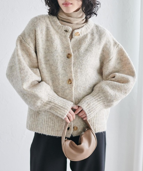 ranan　2月④ RANAN（ラナン） カーディガン カラーショートカーディガン レディース