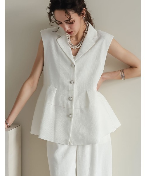 Re:EDIT（リエディ） ダウンベスト ベスト 「オケージョン セレモニー