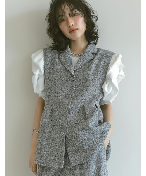 Re:EDIT（リエディ） ダウンベスト ベスト 「オケージョン セレモニー