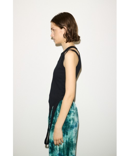 タンクトップ ノースリーブ THROW LAYERED HOLE TANK TOPS レイヤード ホール タンク トップス レディース THROW by SLY タンクトップ ノースリーブ LAYERED HOLE TANK