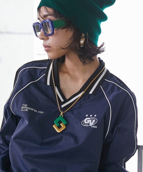 tシャツ  衿付ナイロンプルオーバー 「大きいサイズ有」GEVS. レディース