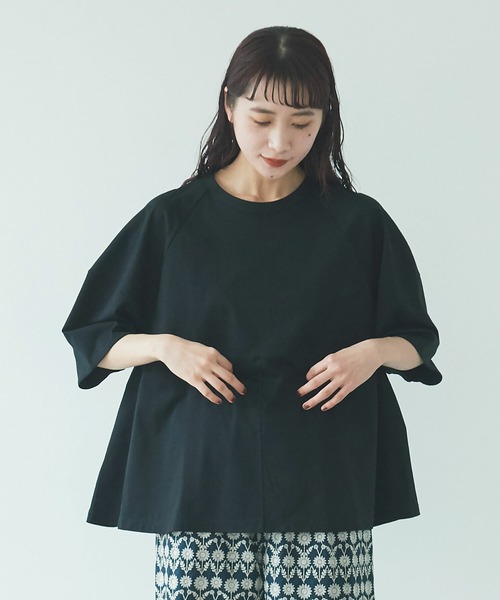 tシャツ Tシャツ 100/1 ハイパワーポンチ ラグランフレアプルオーバー 