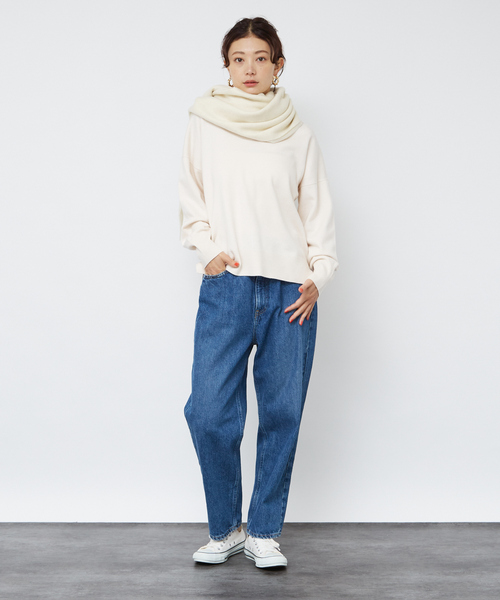ニット セーター Vネックドロップスリーブハイゲージニット レディース Rouge vif ニット セーター Vネックドロップスリーブハイゲージ