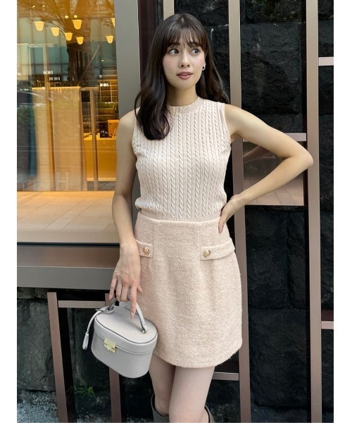 Her lip to スカート Royal Boucle Mini Skirt : ZOZOTOWN Yahoo!店