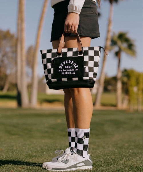 DEVEREUX GOLF 靴下 レギュラーチェッカーソックス レディース メンズ