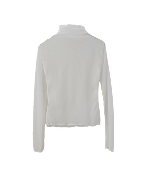 Reurie' tシャツ レイヤード風シアーハイネックトップス