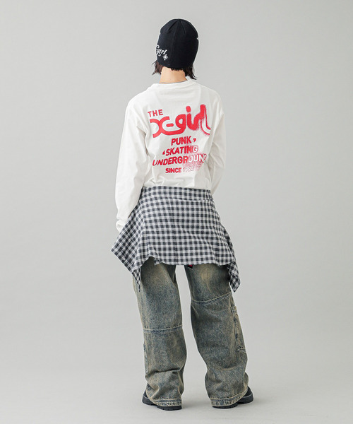 X-girl（エックスガール） ブラウス シャツ COMPACT PLAID SHIRT