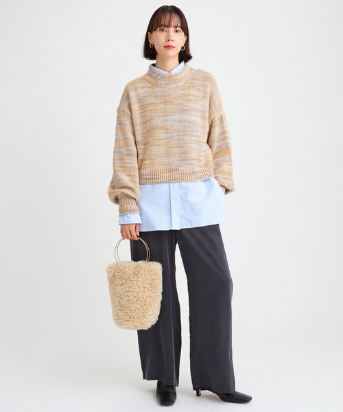 BABYLONE（バビロン） ニット セーター カスリニットプルオーバー