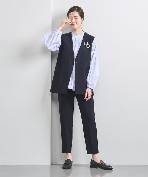 UNITED ARROWS パンツ スラックス ダブルクロス スリムパンツ  