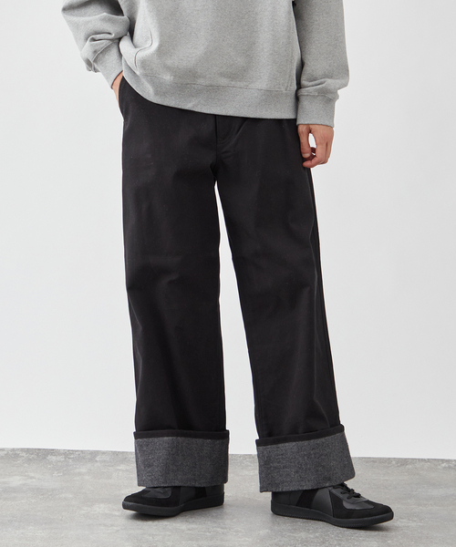 B.C STOCK チノパン CANVAS ロールアップパンツ メンズ : ZOZOTOWN 