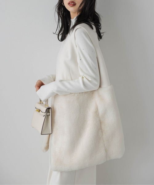 極美品✨ナターシャ&ヴァネッサ レッキスファー ロングジレ ベスト フード付44 女らしさと今っぽさを兼ね備えた☆リッチな黒レッキス毛皮