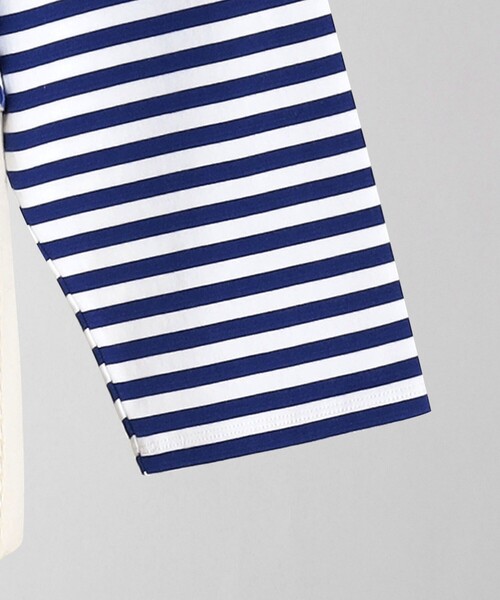 tシャツ 「LOEFF」コットン ボーダー Tシャツ レディース LOEFF tシャツ 「LOEFF」コットン ボーダー Tシャツ レディース