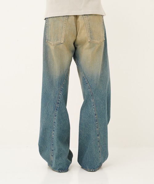 NVRFRGT ジーンズ 別注 復刻3D TWIST WIDE LEG JEANS メンズ 