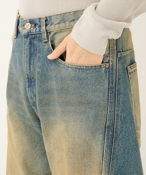 NVRFRGT ジーンズ 別注 復刻3D TWIST WIDE LEG JEANS メンズ 
