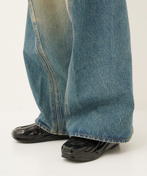 NVRFRGT ジーンズ 別注 復刻3D TWIST WIDE LEG JEANS メンズ 
