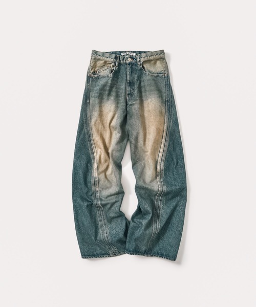 NVRFRGT ジーンズ 別注 復刻3D TWIST WIDE LEG JEANS メンズ 
