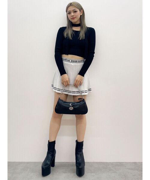 GYDA（ジェイダ） スカート GDニットLINEスカートライクショートパンツ