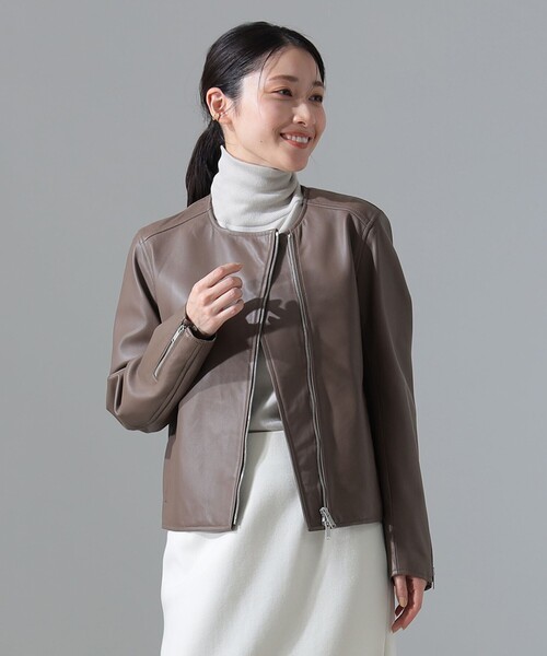 Demi-Luxe BEAMS レザージャケット ライダース マット シープ