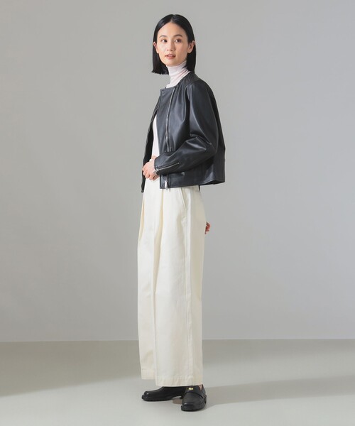 歳末セール【美品】Demi-Luxe BEAMS ラムレザーライダースジャケット 歳末セール【美品】Demi-Luxe BEAMS ラムレザーライダース