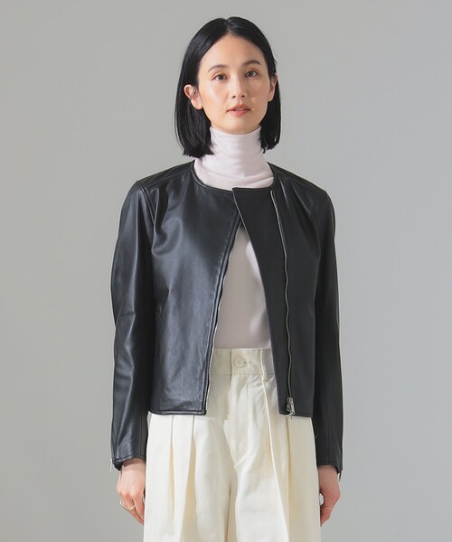 Demi-Luxe BEAMS レザージャケット ライダース マット シープ