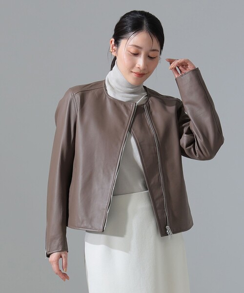 Demi-Luxe BEAMS レザージャケット ライダース マット シープ