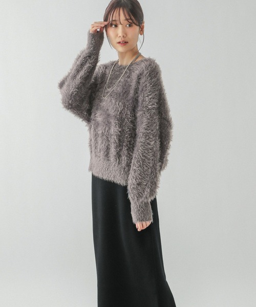 GLOBAL WORK パンツドレス フェザープルオーバー＊スカートSET/283765