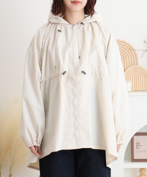 mitis（ミティス） ブルゾン ジャンバー ドロストフード付きブルゾン