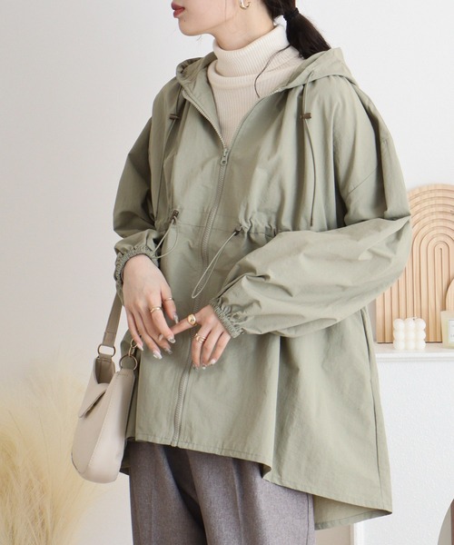 mitis（ミティス） ブルゾン ジャンバー ドロストフード付きブルゾン