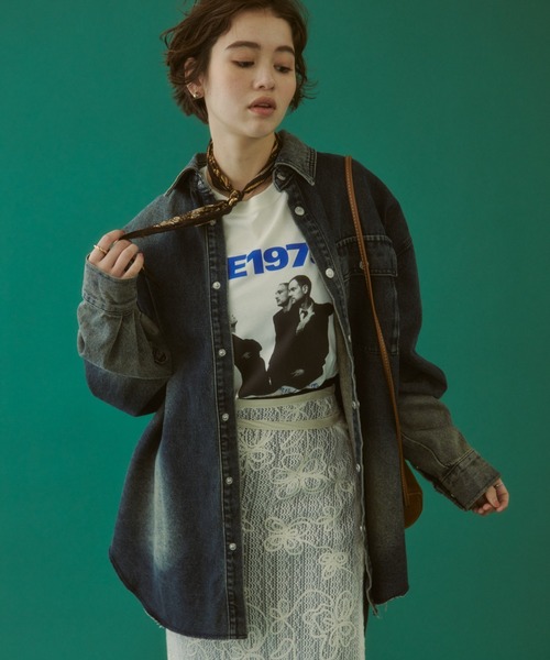 ブラウス シャツ 「ZOZO限定」VINTAGE DENIM SHIRT レディース