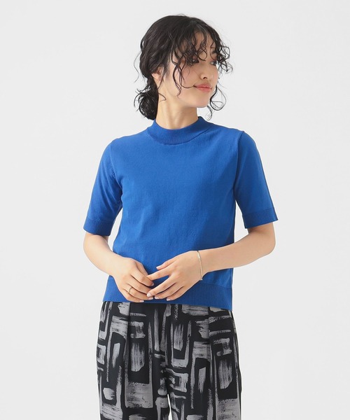 新品　未使用　BLUMARINE　ニット 大きいサイズ ひんやりサマーニットボートネックドルマンニット
