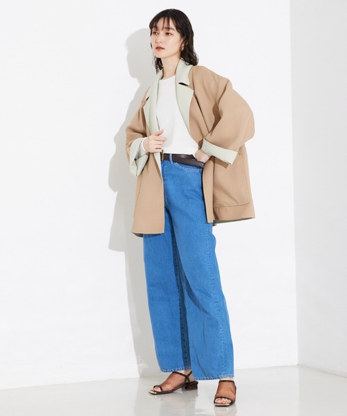 qualite（カリテ） パンツ 「e×カリテ」コットンリネンデニム