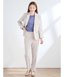 【値下げ中】パーフェクトスーツファクトリー　ノーカラーパンツスーツ　セットアップ Perfect Suit FActory（パーフェクト スーツ ファクトリー