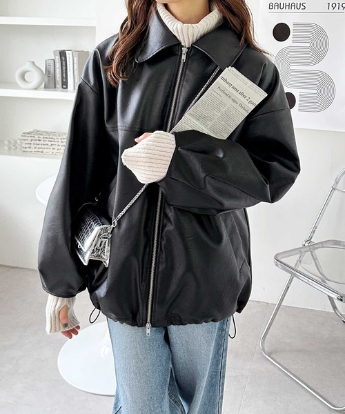 「GeeRA」 ブルゾン MEDIUM ブラウン レディース_画像2